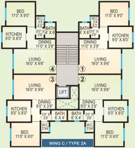 Project Image of 965 Sq.ft 2 BHK Apartment / Flat for sale in Virar West for Rs. 6500000
