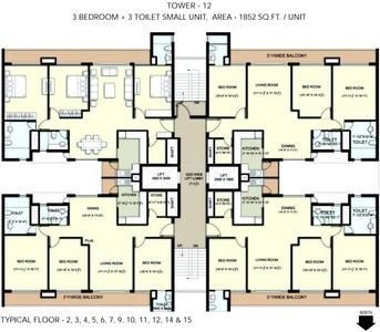Project Image of 485.0 - 2471.0 Sq.ft 1 BHK Apartment for buy in Vista Heights