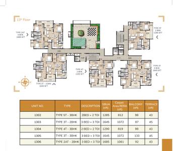 Project Image of 1500 Sq.ft 3 BHK Apartment / Flat for sale in Gunjur for Rs. 14600000