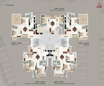 Project Image of 1212.0 - 1757.0 Sq.ft 2 BHK Apartment for buy in Artech Rio
