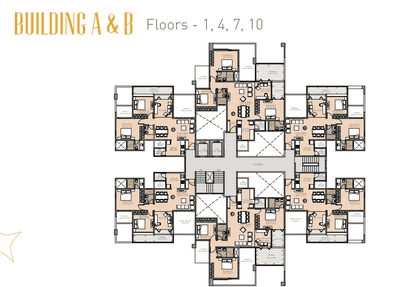 Project Image of 767.0 - 1234.0 Sq.ft 2 BHK Apartment for buy in 5 Star Royal Entrada Phase II