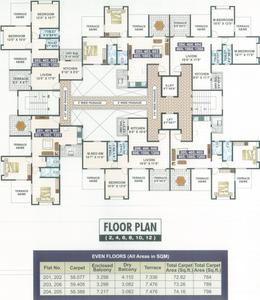 Project Image of 784.0 - 1033.0 Sq.ft 2 BHK Apartment for buy in Aarya Residency