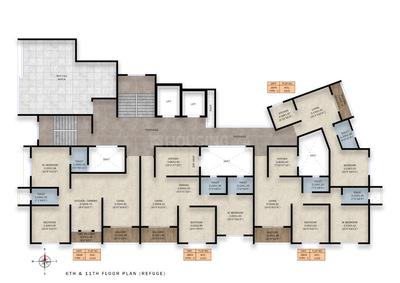 Project Image of 324.75 - 625.38 Sq.ft 1 BHK Apartment for buy in Midtown One