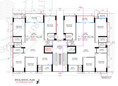 Project Image of 1136.56 - 1957.54 Sq.ft 3 BHK Apartment for buy in Meet Blue Stone One