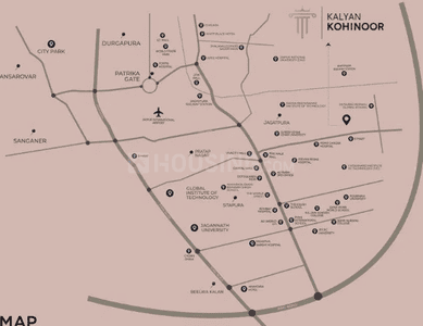 Project Image of 879.09 - 955.4 Sq.ft 3 BHK Apartment for buy in Kalyan Kohinoor