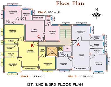 Project Image of 850.0 - 1181.0 Sq.ft 2 BHK Apartment for buy in Eden Sunflower