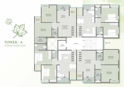 Project Image of 0.0 - 700.0 Sq.ft 2 BHK Apartment for buy in Aaditya Green