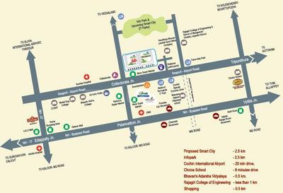 Project Image of 1425 Sq.ft 3 BHK Apartment / Flat for sale in Kakkanad for Rs. 11800000