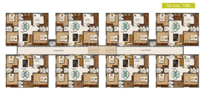 Project Image of 1695.0 - 1908.0 Sq.ft 3 BHK Apartment for buy in VRR Vaibhavam