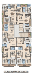 Project Image of 1017.18 - 1992.41 Sq.ft 2 BHK Apartment for buy in The Twin Tower