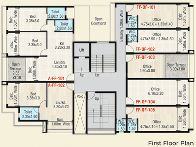 Project Image of 613.87 - 1106.64 Sq.ft 1 BHK Apartment for buy in Kharangate Silicon Valley
