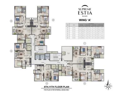 Project Image of 905.0 - 1021.0 Sq.ft 3 BHK Apartment for buy in Supreme Estia Phase I