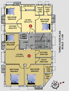 Project Image of 830.0 - 1220.0 Sq.ft 2 BHK Apartment for buy in Liberty Sutanuti Apartment