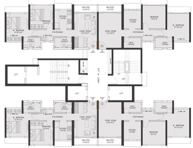 Project Image of 569.09 - 637.0 Sq.ft 2 BHK Apartment for buy in Provident Palmvista D3