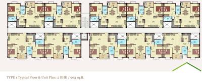 Project Image of 594.0 - 963.0 Sq.ft 2 BHK Apartment for buy in TVS Green Hills