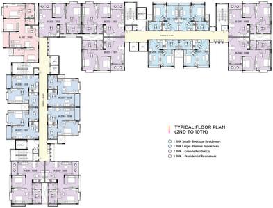 Project Image of 455.53 - 911.06 Sq.ft 1 BHK Apartment for buy in Columbia The Virtuoso