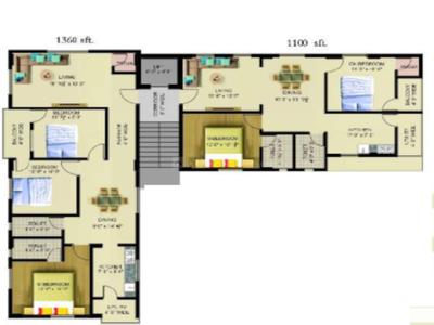 Project Image of 529.91 - 863.37 Sq.ft 2 BHK Apartment for buy in Yamini Dharmala Enclave