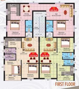 Project Image of 705.0 - 1180.0 Sq.ft 2 BHK Apartment for buy in VJS Kumaran Sukrataa