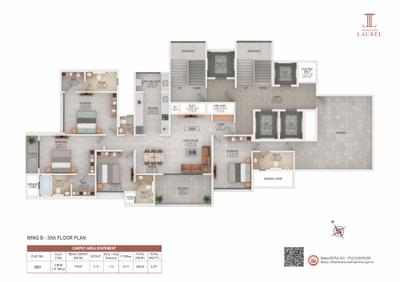 Project Image of 1277.0 - 1778.0 Sq.ft 3 BHK Apartment for buy in Venkatesh Laurel