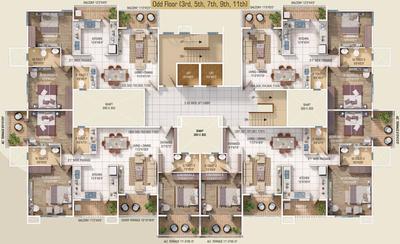 Project Image of 761.0 - 1081.88 Sq.ft 2 BHK Apartment for buy in A C Aanushree Residency