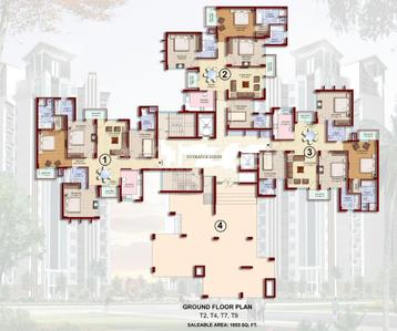 Project Image of 0.0 - 1855.0 Sq.ft 3.5 BHK Apartment for buy in Parsvnath Pleasant