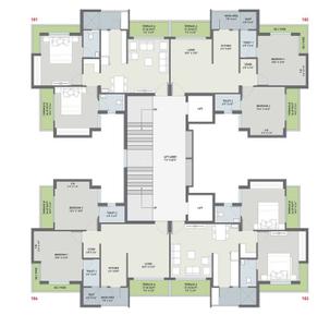 Project Image of 530.55 - 820.32 Sq.ft 2 BHK Apartment for buy in Shyamal Satva