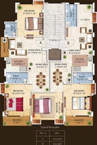 Project Image of 0.0 - 915.0 Sq.ft 2 BHK Apartment for buy in Crown Anuraj Apartment