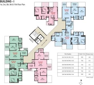 Project Image of 1302 Sq.ft 3 BHK Apartment / Flat for sale in Wakad for Rs. 12912322
