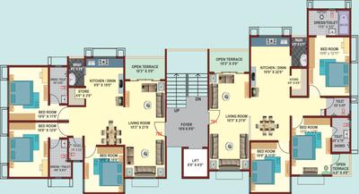 Project Image of 956.91 - 1043.13 Sq.ft 3 BHK Apartment for buy in Bhavani Antilia Heights