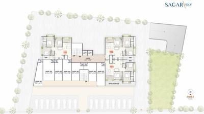Project Image of 846.26 - 854.33 Sq.ft 3 BHK Apartment for buy in Sagar Sky