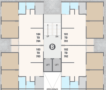 Project Image of 564.03 - 771.56 Sq.ft 2 BHK Apartment for buy in Shreeji Shagun Heights