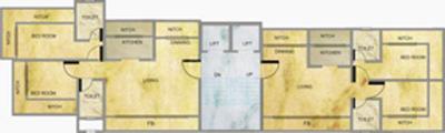 Project Image of 1035.0 - 1200.0 Sq.ft 2 BHK Apartment for buy in Darshan Doshi Darshan Heritage
