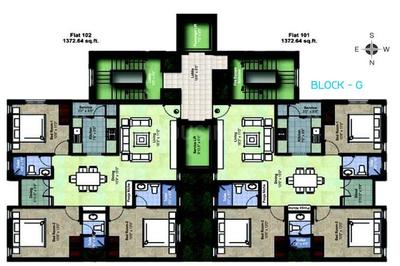 Project Image of 0.0 - 1372.0 Sq.ft 3 BHK Apartment for buy in OM Shakthy Santha Towers Phase II