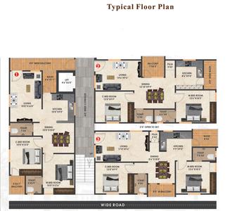 Project Image of 1100 Sq.ft 2 BHK Apartment / Flat for sale in Chandanagar for Rs. 6932505