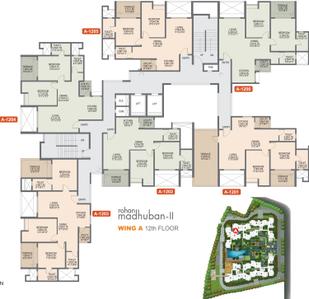 Project Image of 774.0 - 960.0 Sq.ft 2 BHK Apartment for buy in Rohan Madhuban II Wings A B C