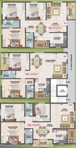 Project Image of 1192.0 - 1478.0 Sq.ft 2 BHK Apartment for buy in Ashritha Orchids