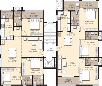 Project Image of 1126.01 - 1138.18 Sq.ft 3 BHK Apartment for buy in Daspalla Hill Crest Apartments