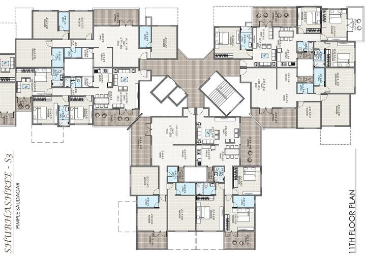 Siddhivinayak S3 Lifestyle Building A To F Building A-B Cluster Plan 1