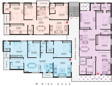 Project Image of 1820.0 - 2060.0 Sq.ft 3 BHK Apartment for buy in Gauthami Alakananda Residency