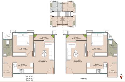 Project Image of 404.94 - 413.12 Sq.ft 1 BHK Apartment for buy in Ismail Meena Heights Tower E