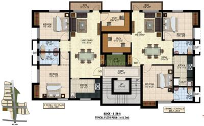 Project Image of 728.0 - 1500.0 Sq.ft 2 BHK Apartment for buy in SPS Brownstar