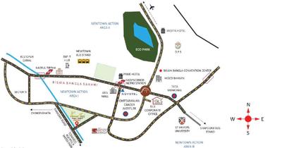 Project Image of 1161 Sq.ft 3 BHK Apartment / Flat for sale in New Town for Rs. 6269400