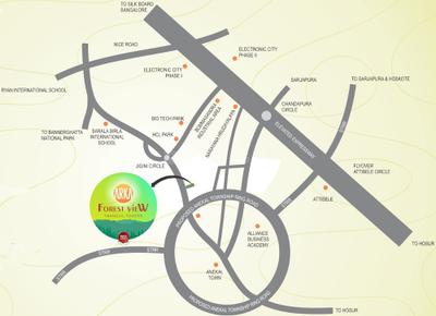 Project Image of 1265.0 - 1795.0 Sq.ft 2 BHK Apartment for buy in Banashree Arka Forest View