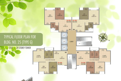 Project Image of 952 Sq.ft 2 BHK Apartment / Flat for sale in Kasarvadavali for Rs. 6490000
