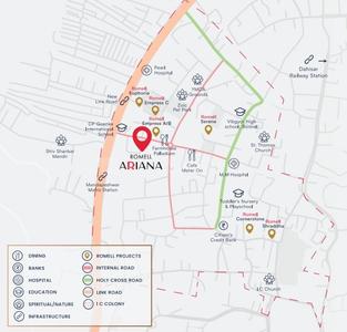 Project Image of 682.0 - 741.0 Sq.ft 2 BHK Apartment for buy in Romell Ariana