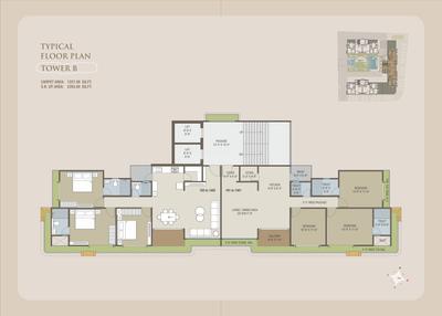 Project Image of 1223.0 - 2456.0 Sq.ft 3 BHK Apartment for buy in Ved Courtyard Palladium