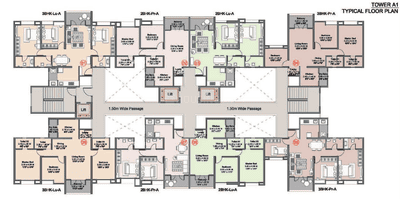 Project Image of 696.0 - 989.0 Sq.ft 2 BHK Apartment for buy in Kohinoor Riverdale 