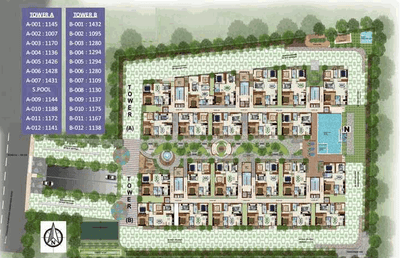 Project Image of 1095.0 - 1469.0 Sq.ft 2 BHK Apartment for buy in Estella Maple Square Block B