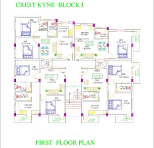 Project Image of 544.0 - 850.0 Sq.ft 1 BHK Apartment for buy in Crest Kyne Phase 1