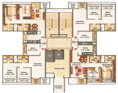 Project Image of 638.3 - 981.67 Sq.ft 2 BHK Apartment for buy in Kumar Palmspring Towers